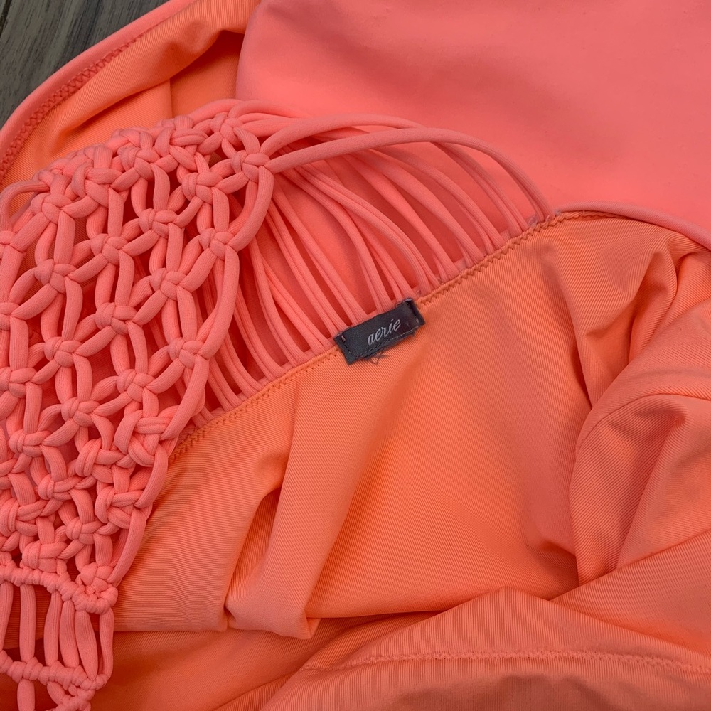 SOLD🎀Aerie Neon Coral One-Piece Swimsuit Size XXL - Picture 6 of 6